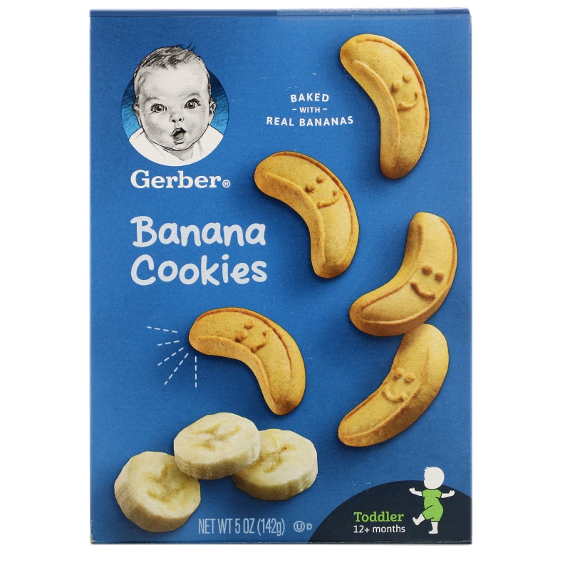 Gerber, Banana Cookies, 12+ Months, 5 oz (142 g)