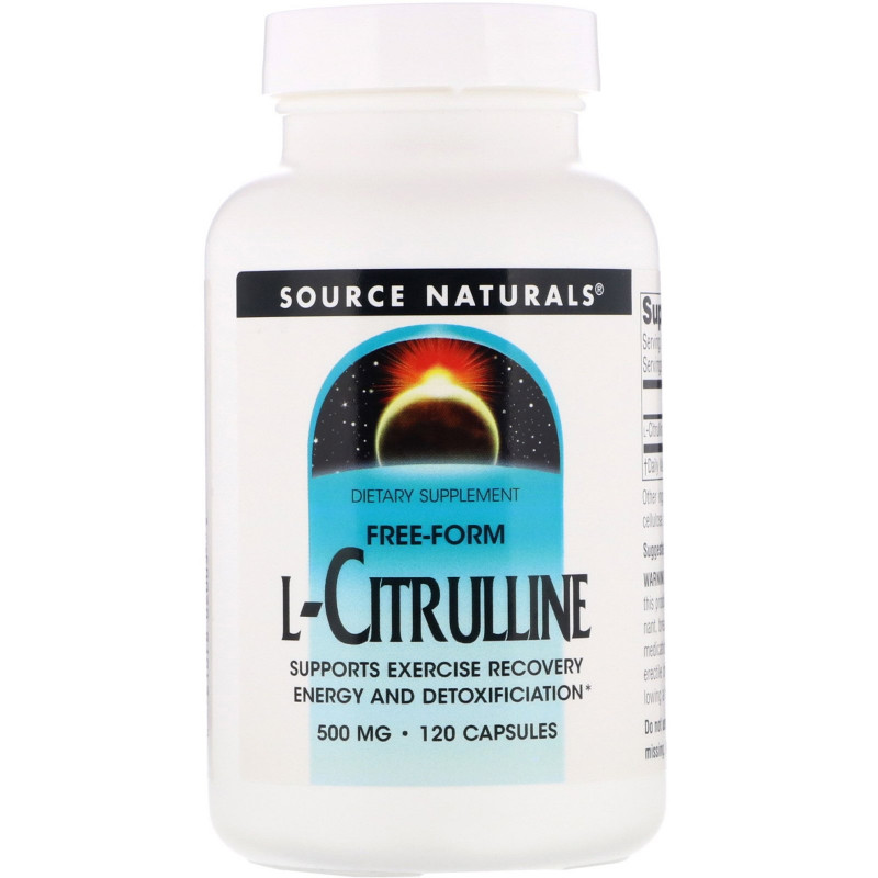 Source Naturals, L-цитруллин, 500 мг, 120 капсул