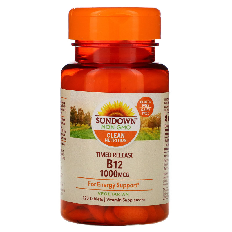 Sundown Naturals, Vitamin B12, 1000 mcg, 120 Timed Release Tablets