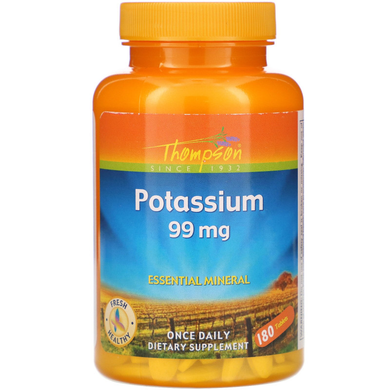 Thompson, Potassium, 99 mg , 180 Tablets