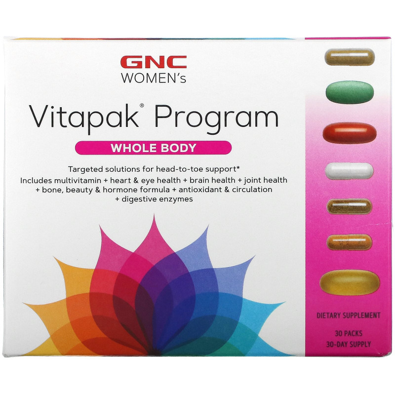 GNC, Women's Vitapak Program, Whole Body, 30 Packs