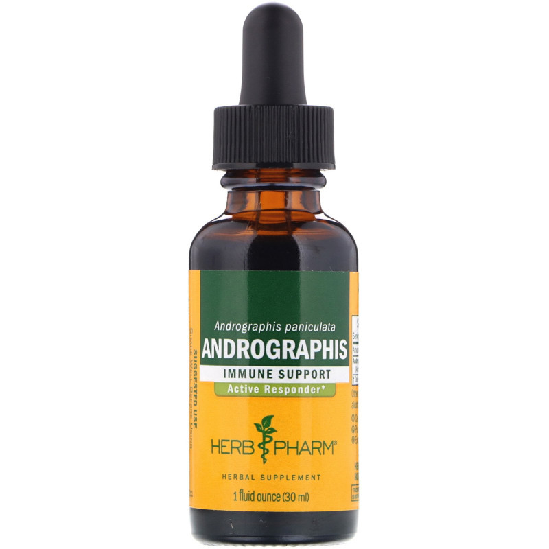 Herb Pharm, Андрографис, цельная трава, 1 жидкая унция (30 мл)