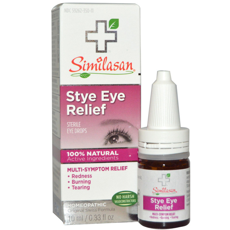 Similasan, Stye Eye Relief, стерильные глазные капли, 0,33 жидкой унции (10 мл)