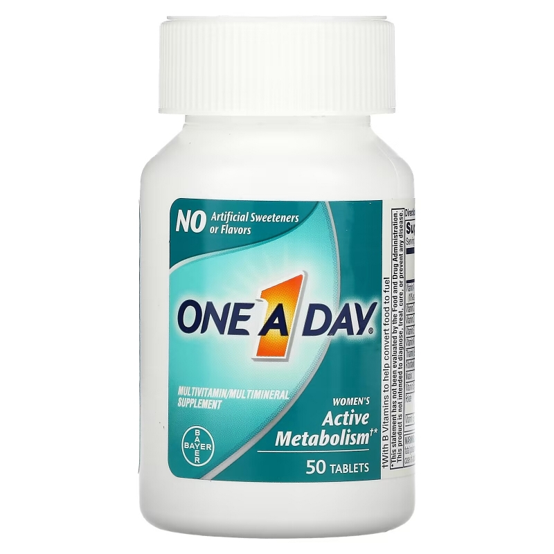 One-A-Day, Women's Active Metabolism, Multivitamin/ Multimineral Supplement, 50 Tablets