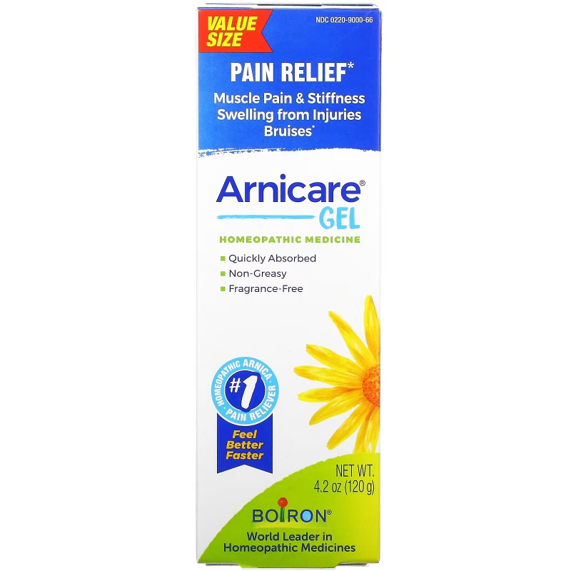 Boiron, Arnicare Gel, облегчение боли, без запаха, 120 г (4,1 унции)