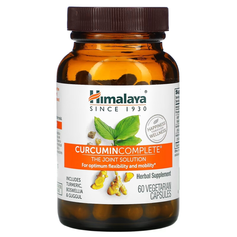 Himalaya, Curcumin Complete, Совместное решение, 60 вегетарианских капсул