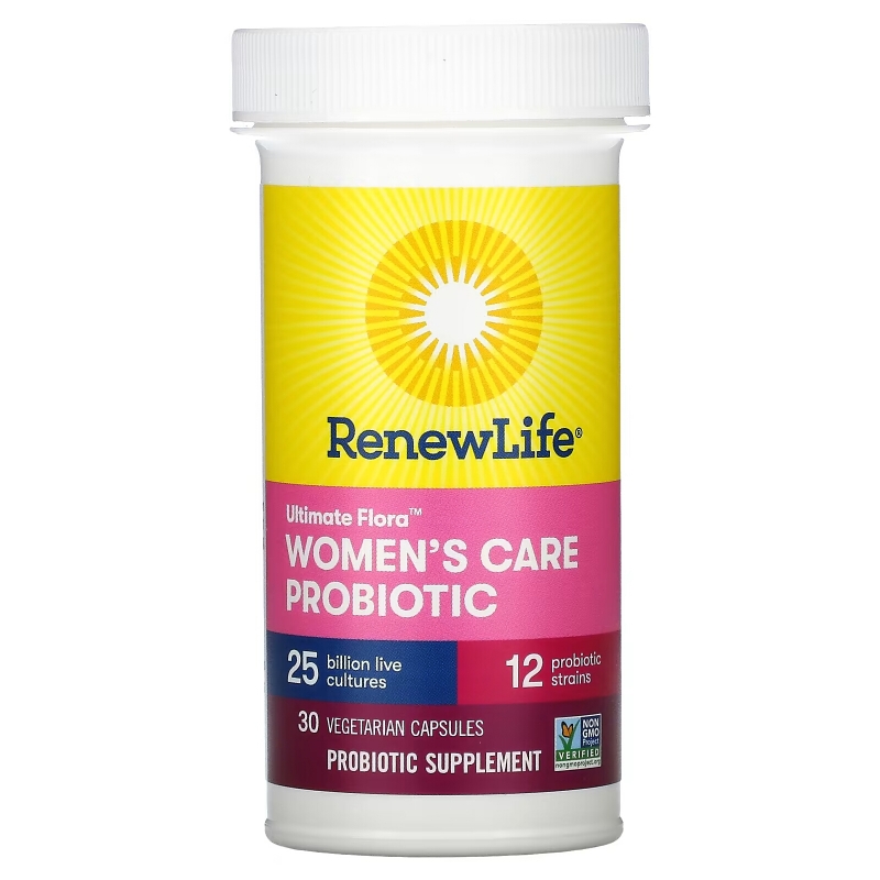 Renew Life, Ultimate Flora, Women's Care Probiotic, 25 Billion Live Cultures, 30 Vegetarian Capsules