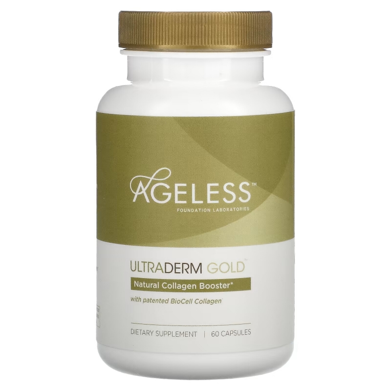 Ageless Foundation Laboratories UltraDerm Gold Collagen Booster 60 Capsules