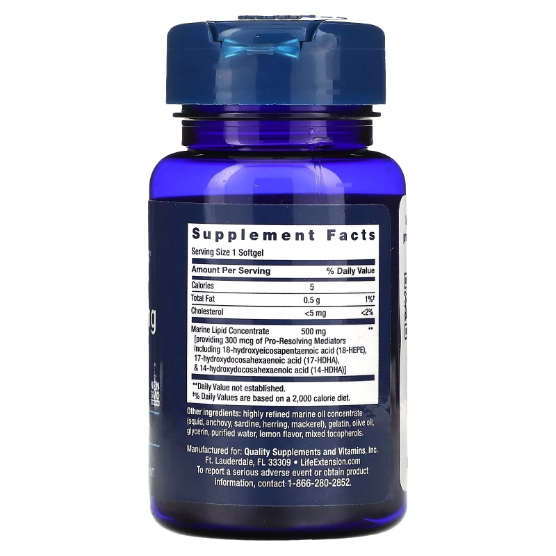 Life Extension, Pre-Resolving Mediators, 30 Softgels