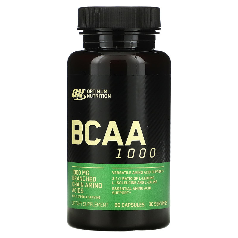 Optimum Nutrition, BCAA 1000 Caps, Mega-Size, 1 g, 60 Capsules