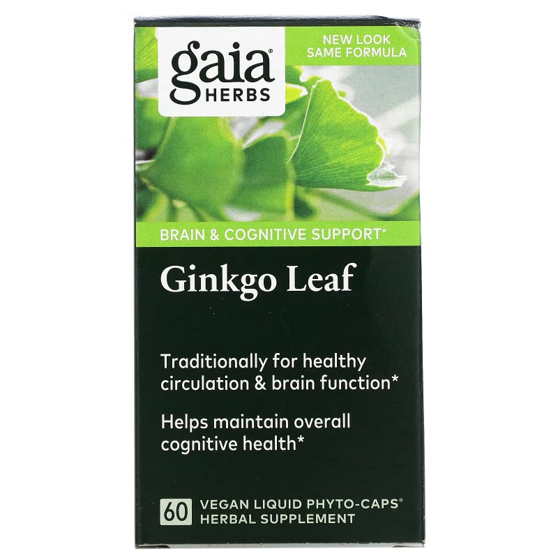 Gaia Herbs, Ginkgo Leaf, 60 Vegan Liquid Phyto-Caps