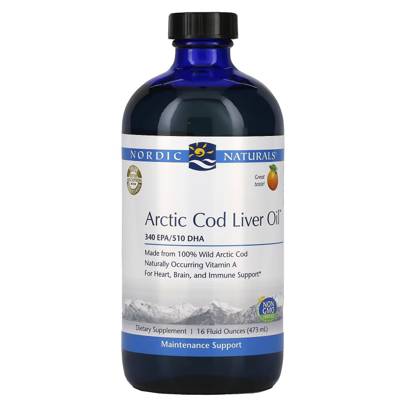 Nordic Naturals, Arctic Cod Liver Oil, Orange Flavor, 16 fl oz (473 ml)