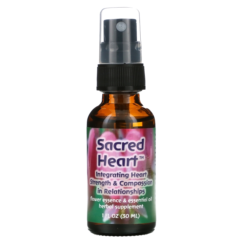 Flower Essence Services "Священное сердце" цветочная эссенция с эфирным маслом 1 жидкая унция (30 мл)