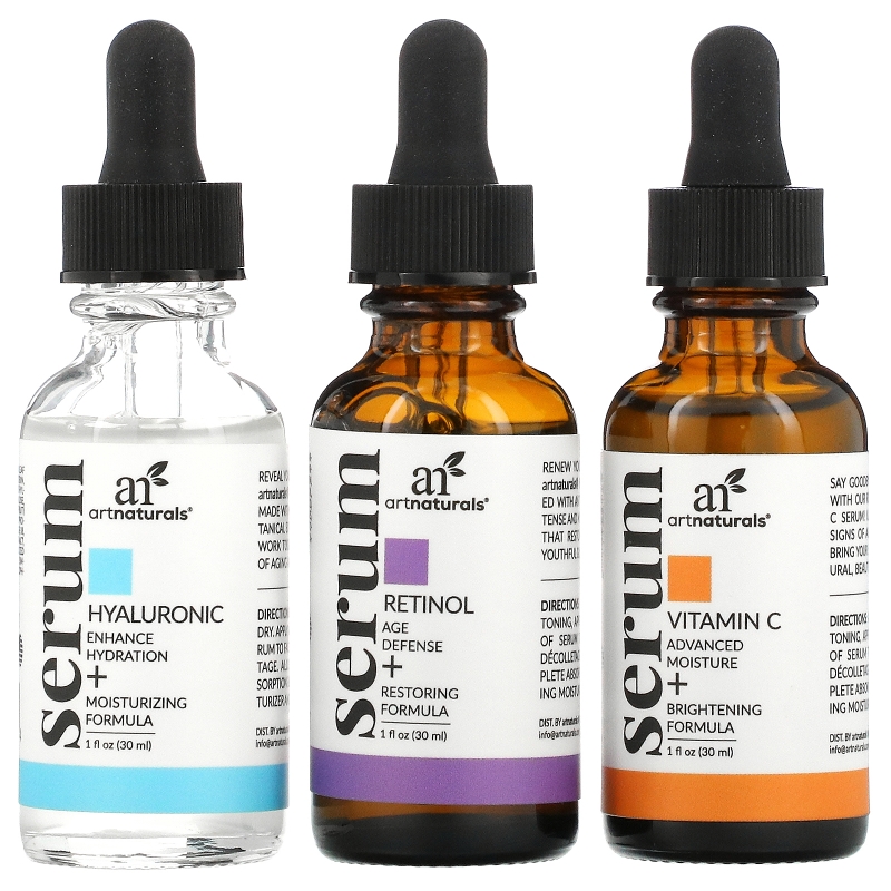 Artnaturals, Serum Trio Set, Anti-Aging, 3 Serums, 1 fl oz (29.5 ml) Each