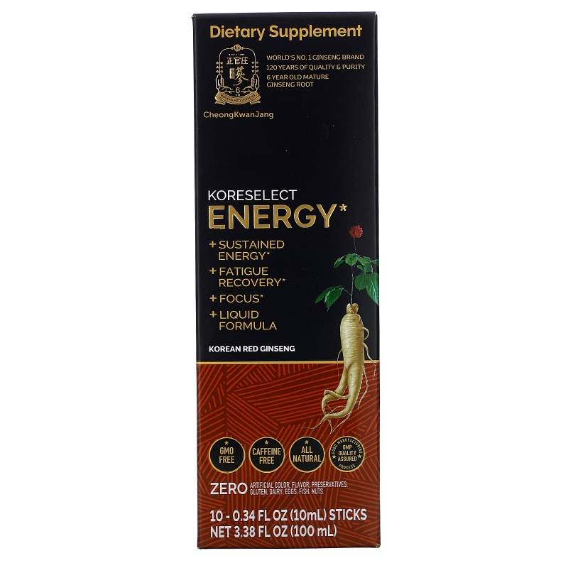 Cheong Kwan Jang, Koreselect, Energy, 10 Sticks, 0.34 fl oz (10 ml) Each