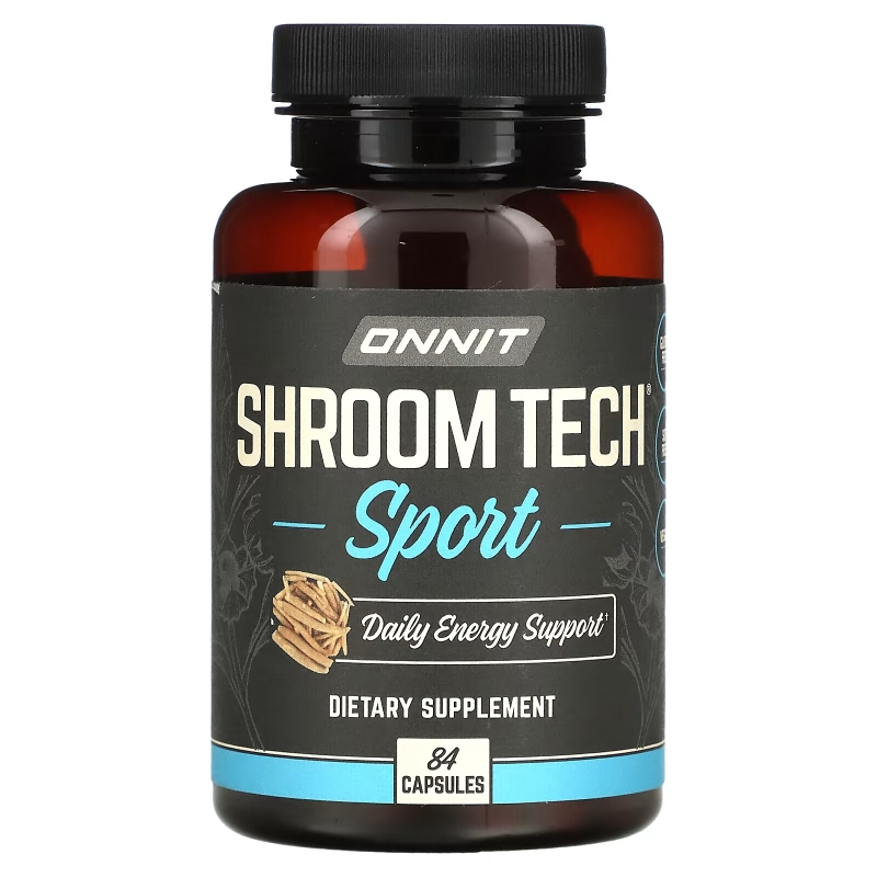 Onnit, Shroom Tech Sport, ежедневная энергетическая поддержка, 84 капсулы