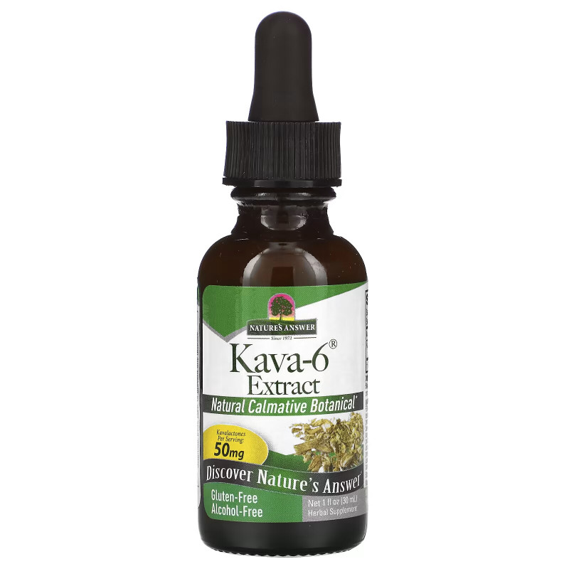 Nature's Answer, Kava-6, Alcohol-Free Extract, 1 fl oz (30 ml)