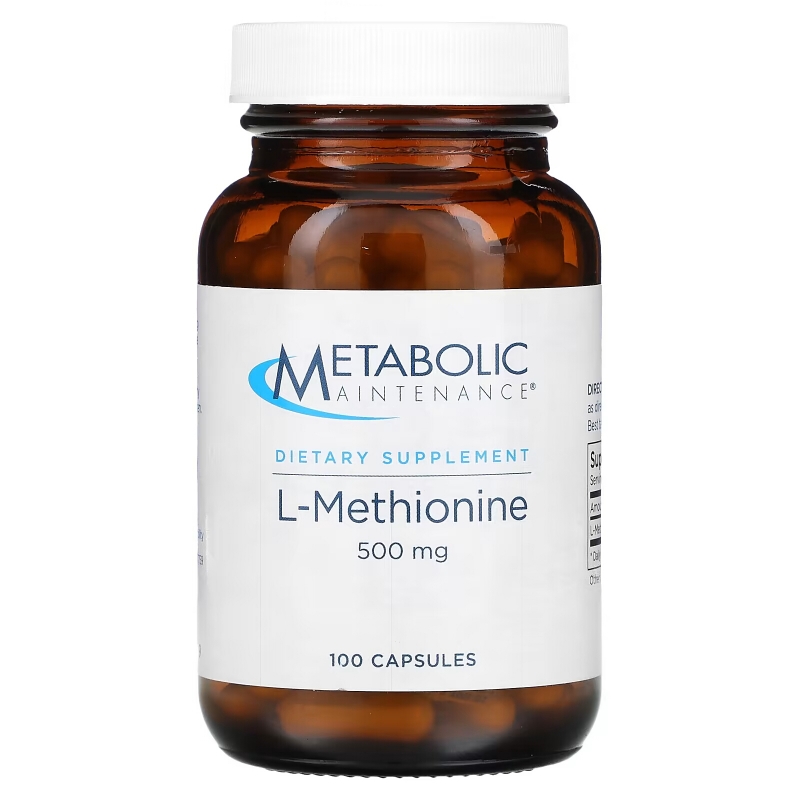 Metabolic Maintenance, L-Methionine, 500 mg, 100 Capsules