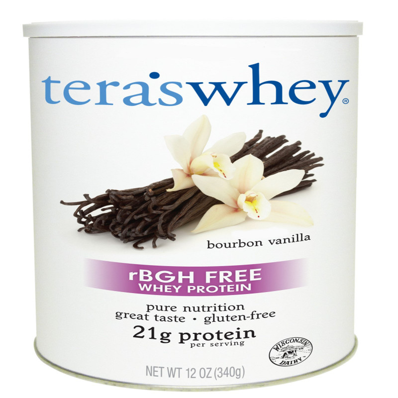 Tera's Whey, rBGH-Free Whey Protein, Bourbon Vanilla, 12 oz (340 g)