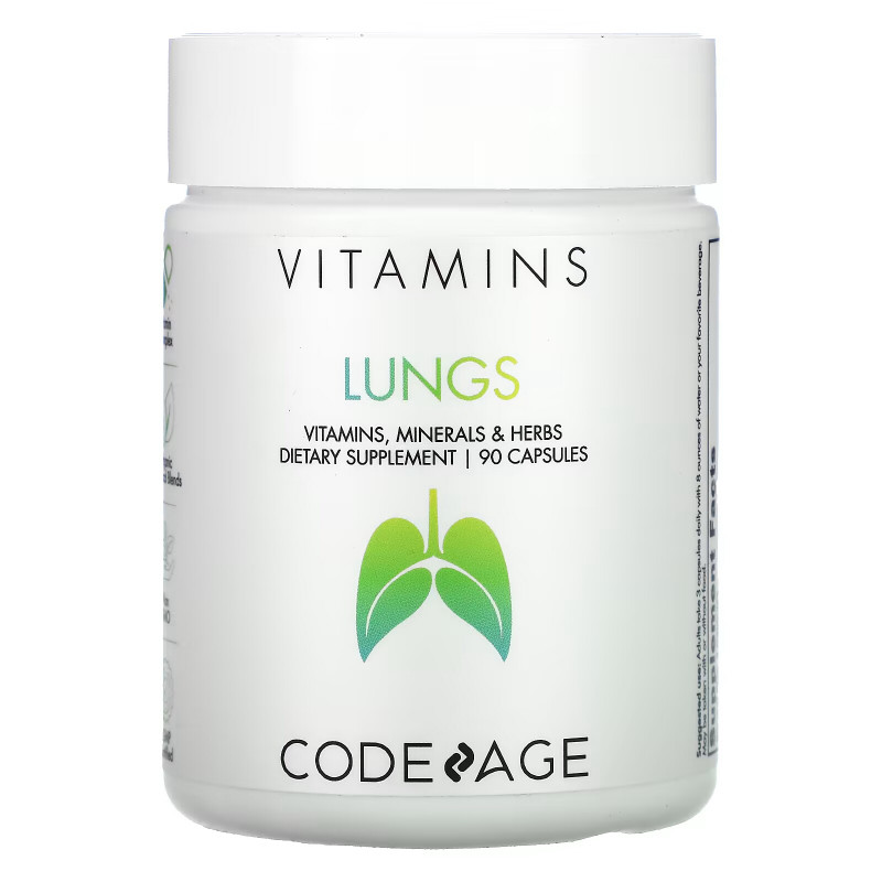 CodeAge, Vitamins, Lungs, 90 Capsules